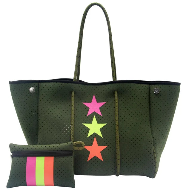 Tote Neoprene Beach Bag New Women Waterproof Handbag Luxury Summer Large-capacity Shoulder Bag Ladies Bag Multipurpose Bag
