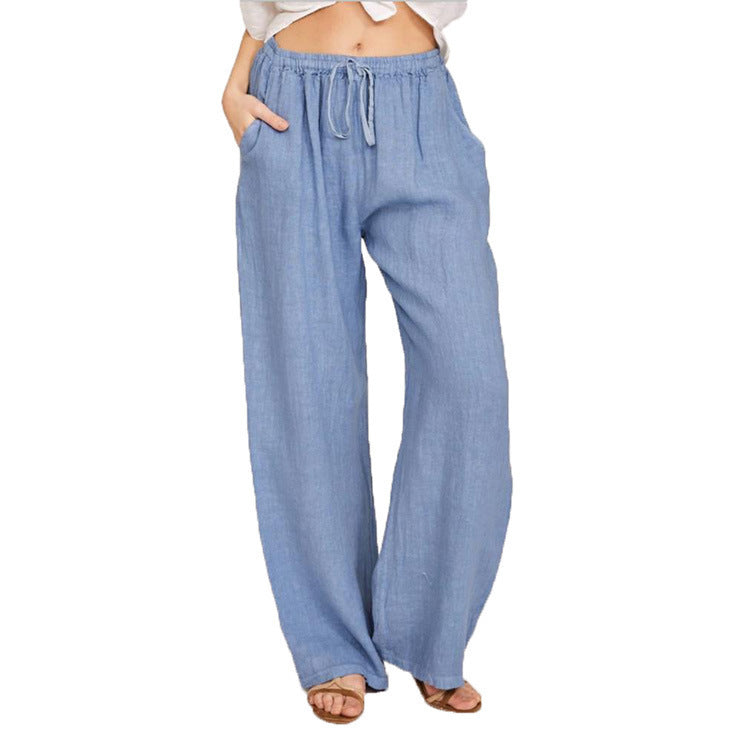 Casual Loose Wide-Leg Straight Pants for Women