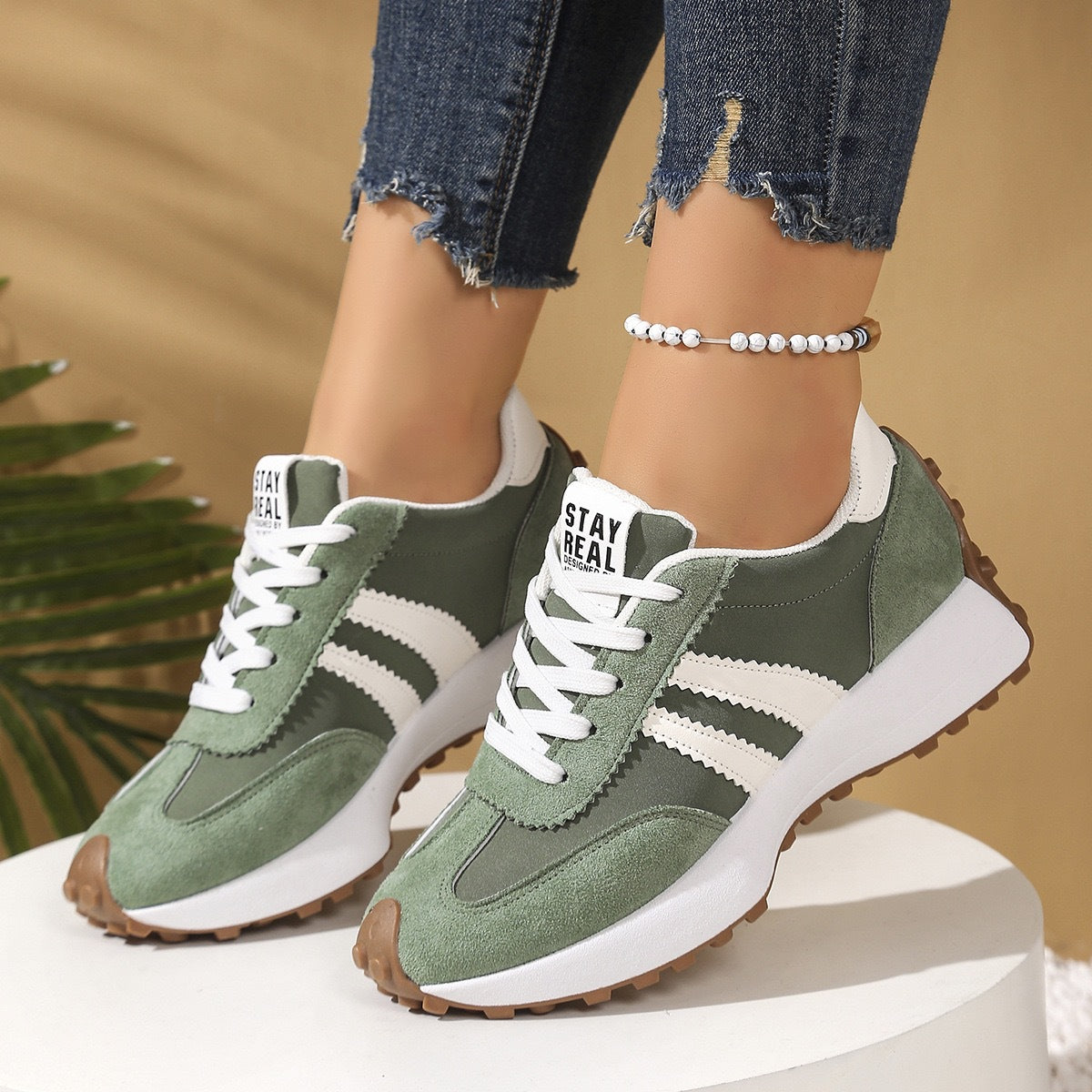 Slim Waist Dad Shoes Women Chunky Sole Casual Student Sneakers Athletic Shoes for Women