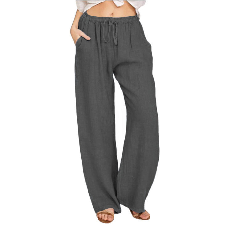 Casual Loose Wide-Leg Straight Pants for Women