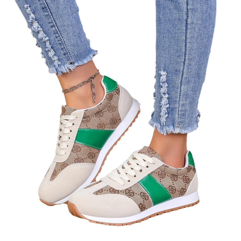 Breathable Women's Sneakers Lightweight Leisure Tennis Shoes for Women Flower Design Luxury Shoes Comfort Fashion Platform Shoes