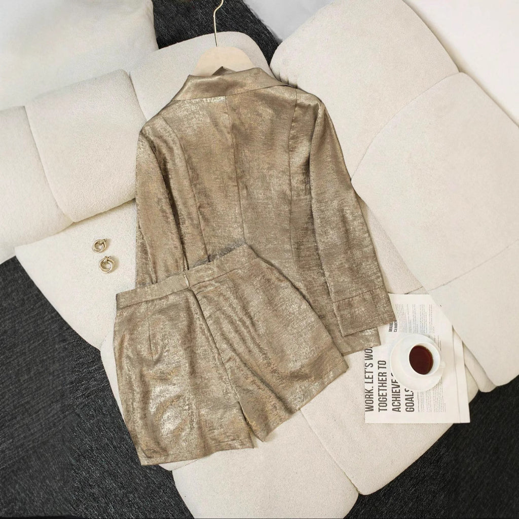 Women's Blazer High-End Design Short Suit Set