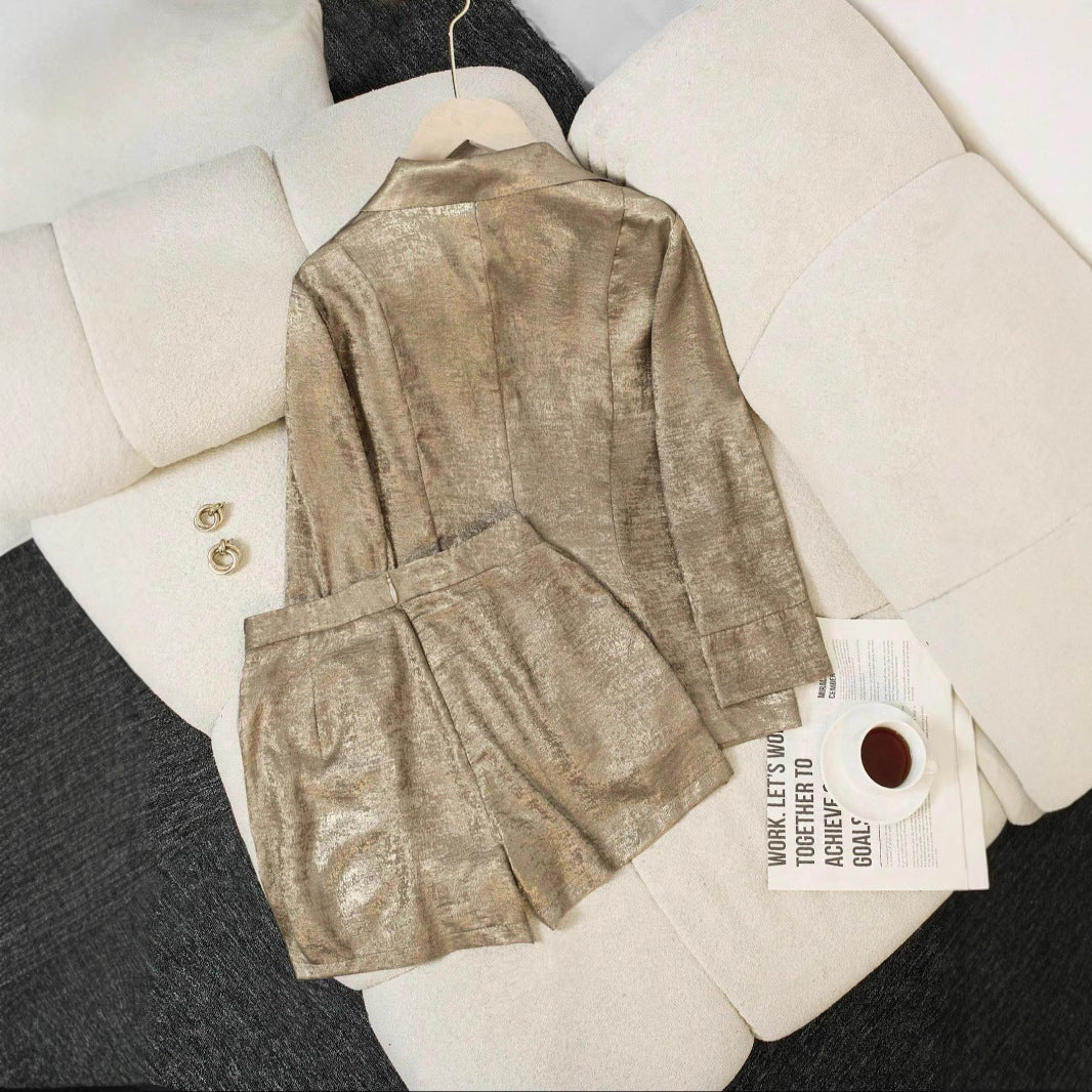 Women's Blazer High-End Design Short Suit Set