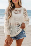 Fashionable and versatile pullover long sleeved top for women