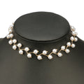 Fashion Women Necklace Choker Pearl Necklace Statement Ladies Collares Gold Color Alloy Jewelry Birthday Gift