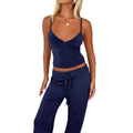 Summer Strapless Tank Top and Long Pants Set for Women