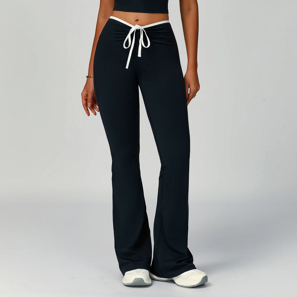 Pants Yoga Fitness Sports Flared Pants High Waist Slimming Flared Pants for Women High-end Feel