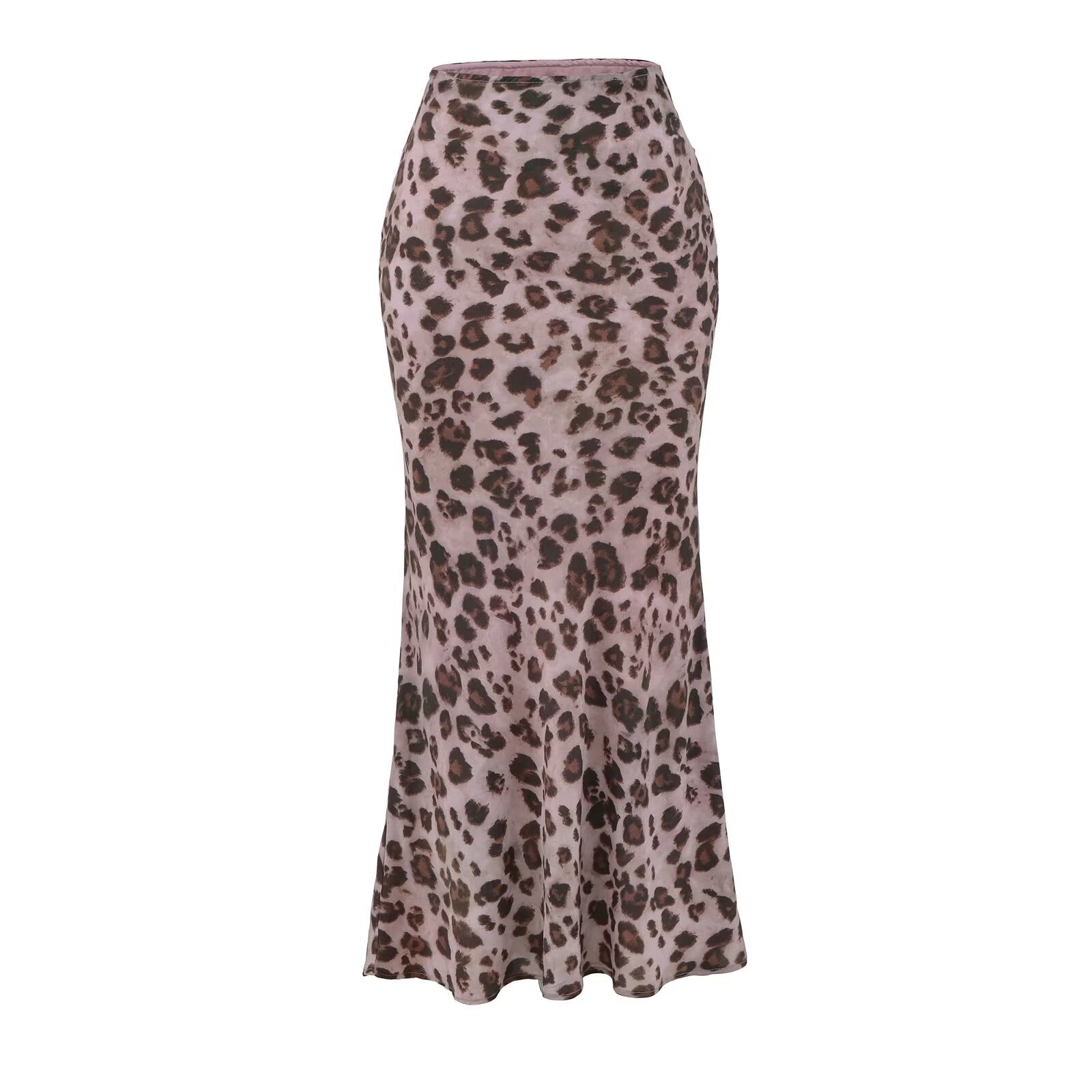 Tailored leopard print skirt for women