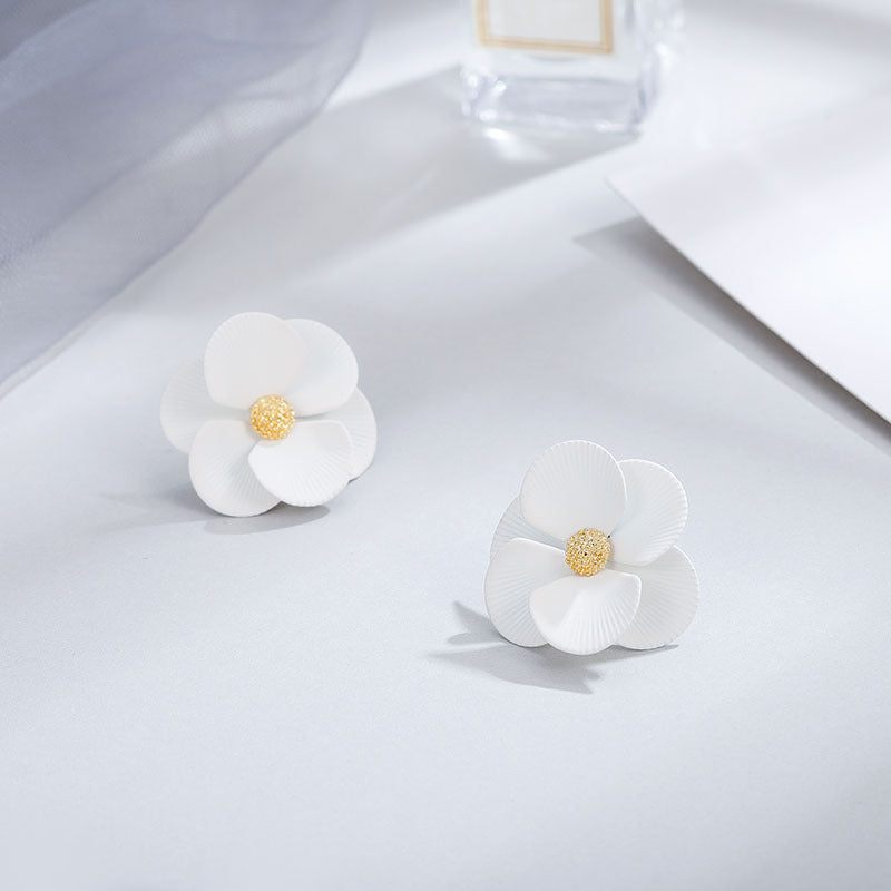 Fashion New Earrings Trendy Elegant Floral Flower Earrings Jewelry