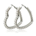 Earrings For Women Heart Statement Earring Geometric Female Jewelry