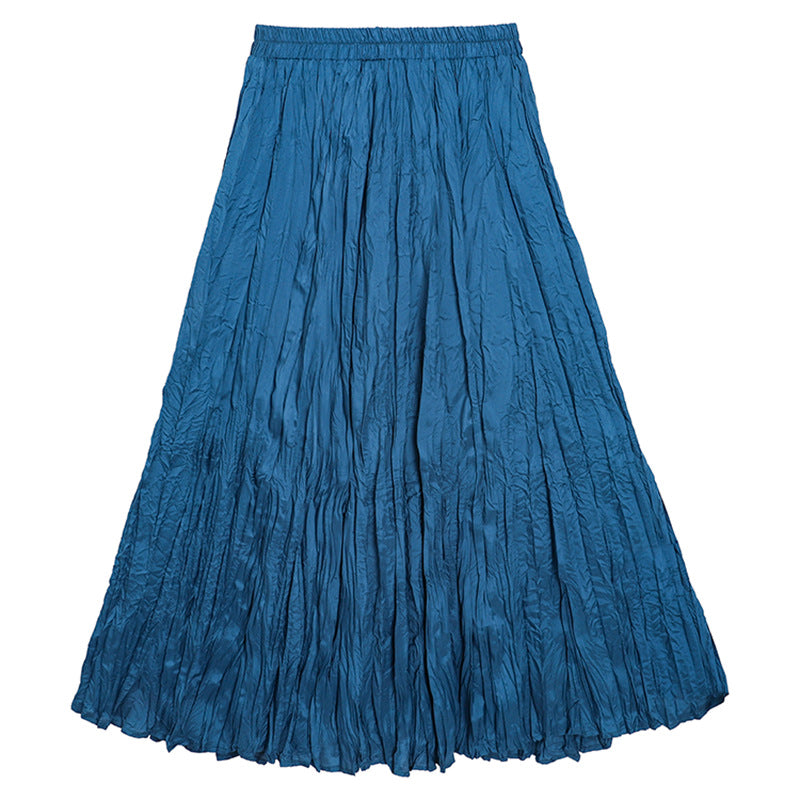 High waist slimming pleated skirt for women