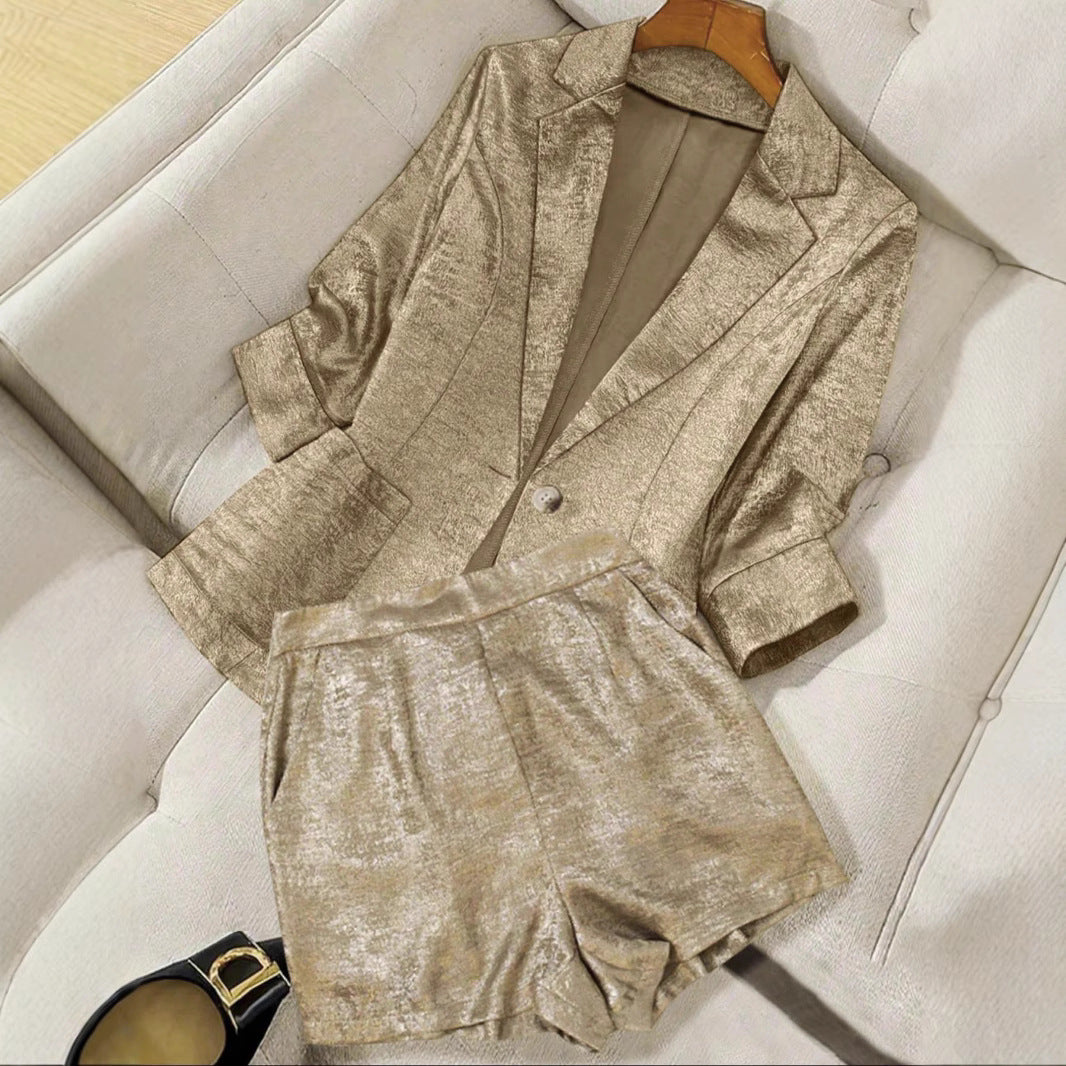 Women's Blazer High-End Design Short Suit Set