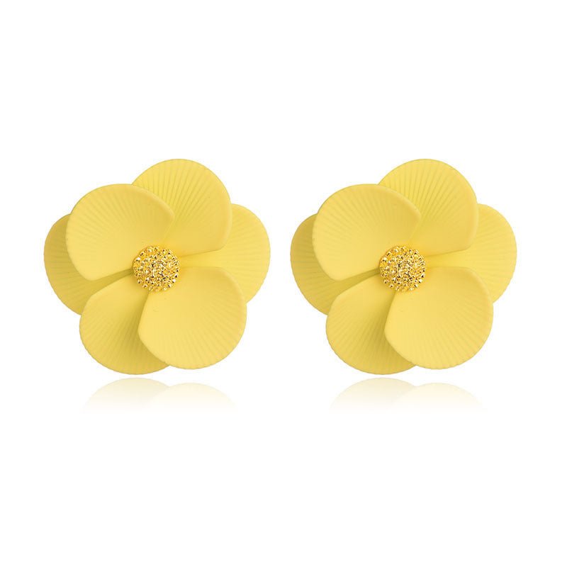 Fashion New Earrings Trendy Elegant Floral Flower Earrings Jewelry