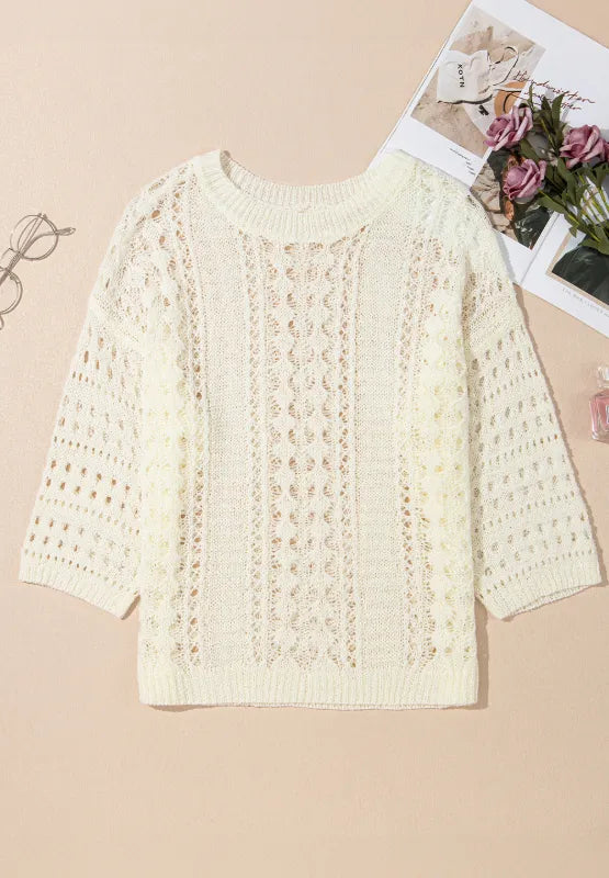 Fashionable and versatile pullover long sleeved top for women