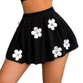 3D floral elastic skirt for women