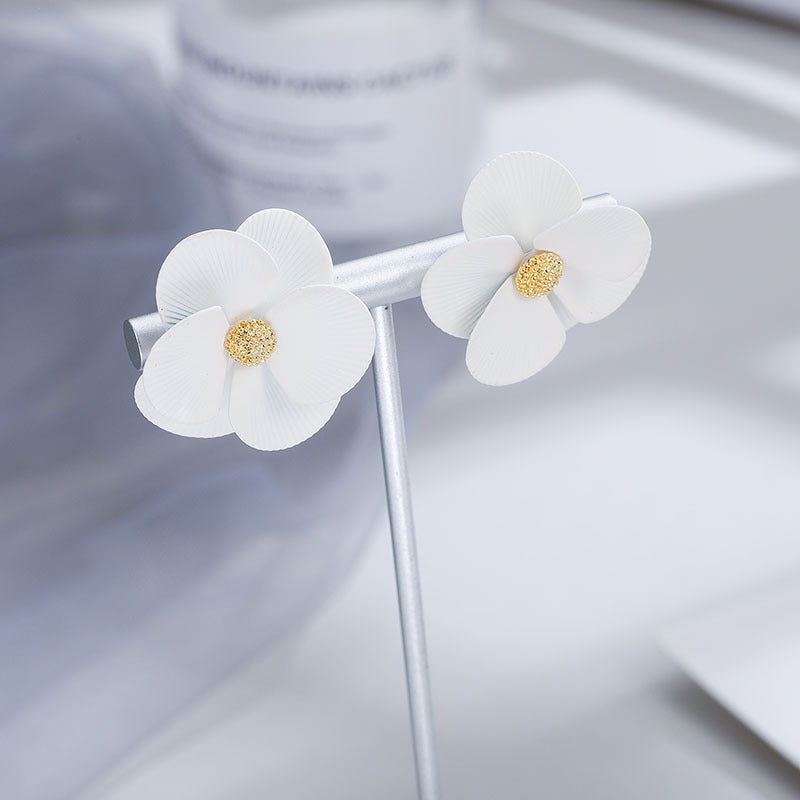 Fashion New Earrings Trendy Elegant Floral Flower Earrings Jewelry