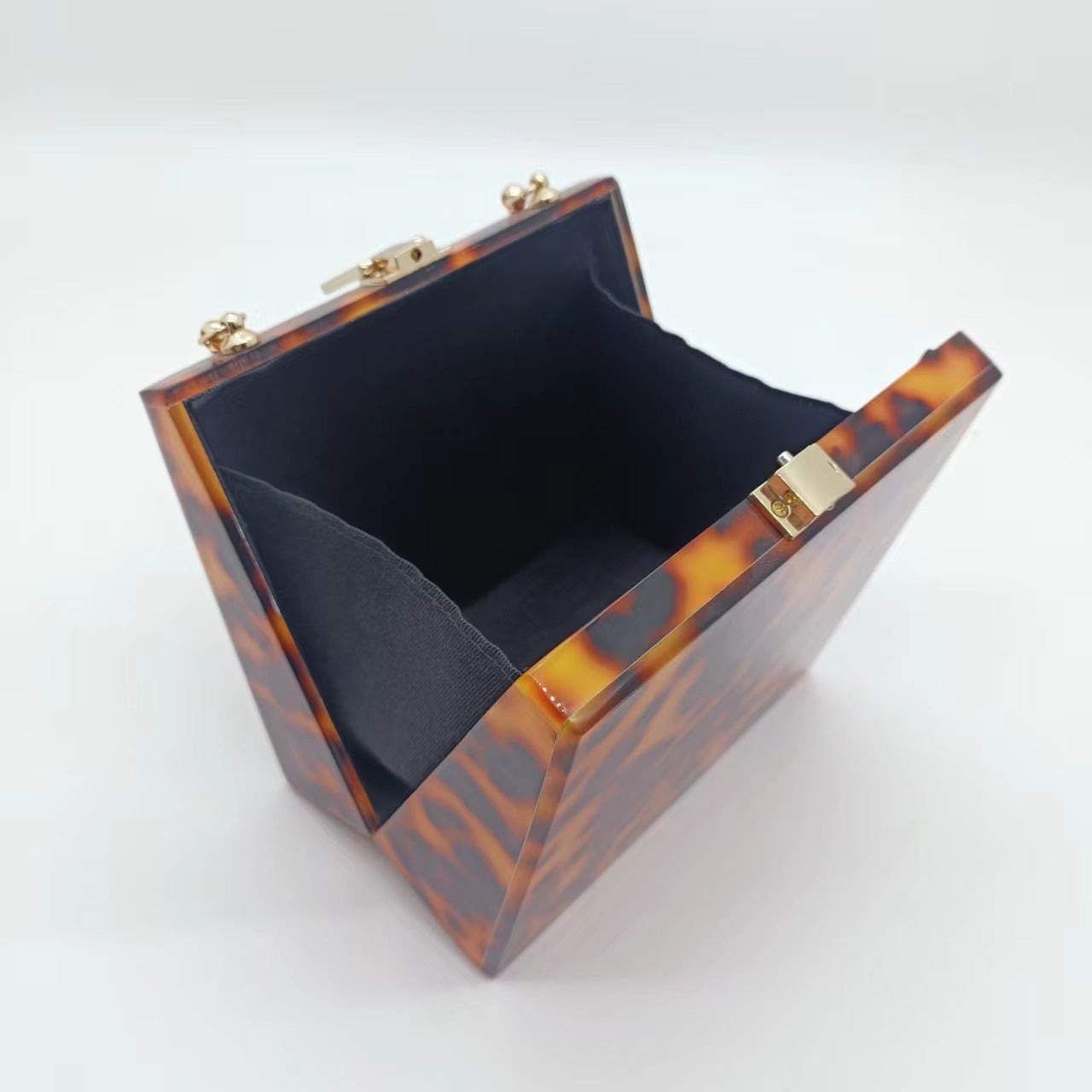 Luxury Leopard Women Evening Acrylic Clutch Bag Designer With Metal Bag Handle Lady Party Wedding Clutch Purse Wallets Chain Bag