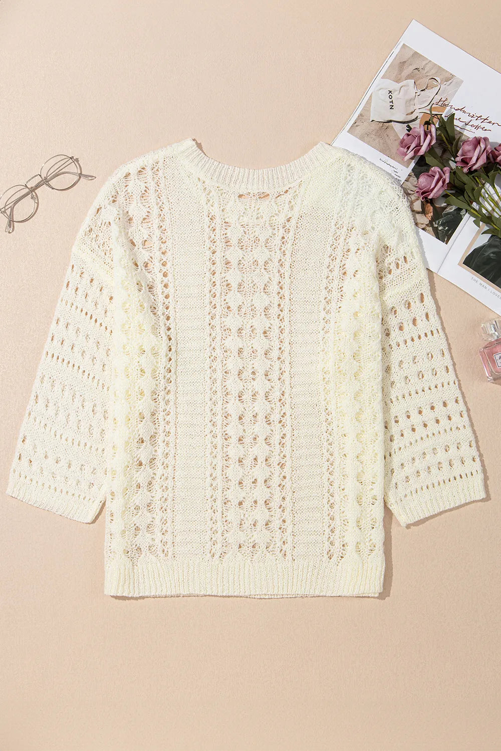 Fashionable and versatile pullover long sleeved top for women