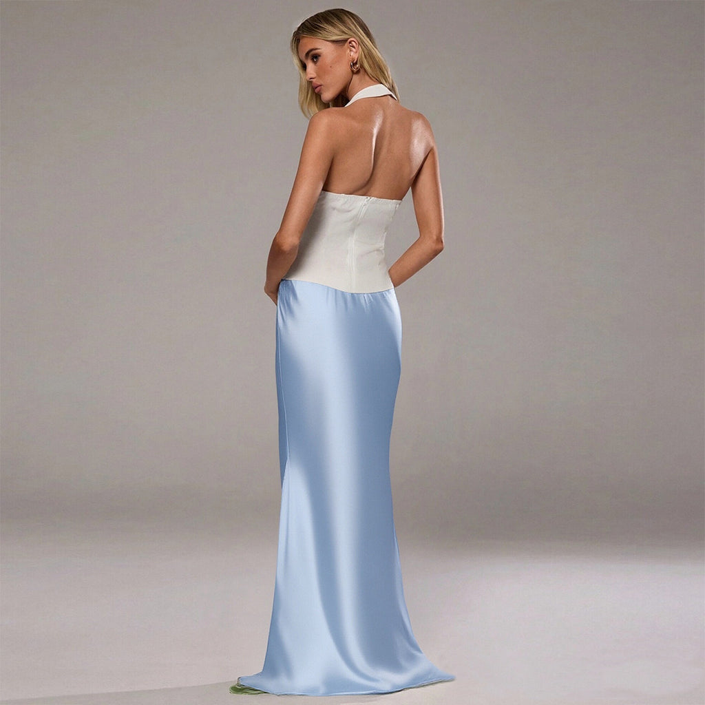 Embracing elastic polyester fish tail skirt for women