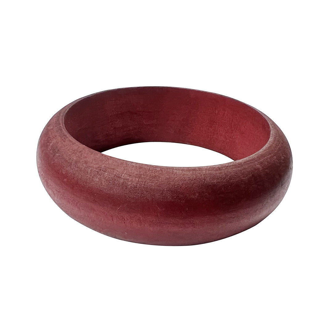 Thick Square Round Wood Bangles Fashion Women Vintage Designer Bracelet Jewelry Gift