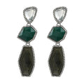 New ZAA Vintage Multilayer Geometric Resin Earrings for Women Boho Statement Jewelry Holiday Party Gifts Wholesale