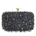 Hand-Held Evening Bag Handmade Double-Sided Bead Embroidery Bag Sequin Bag Ladies Evening Bag