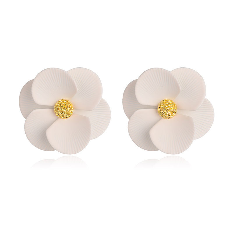Fashion New Earrings Trendy Elegant Floral Flower Earrings Jewelry
