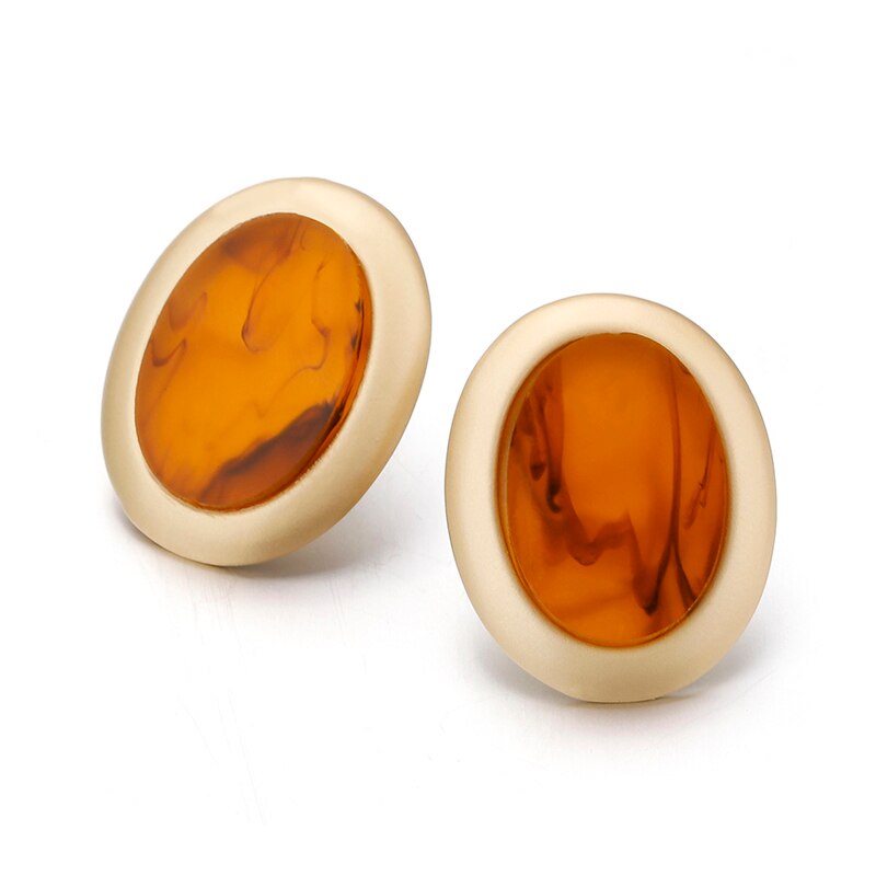 AENSOA Vintage Big Stud Earrings For Women boucle d'oreille Jewelry Classic Wholesale Retro Fashion Earring Jewelry brincos