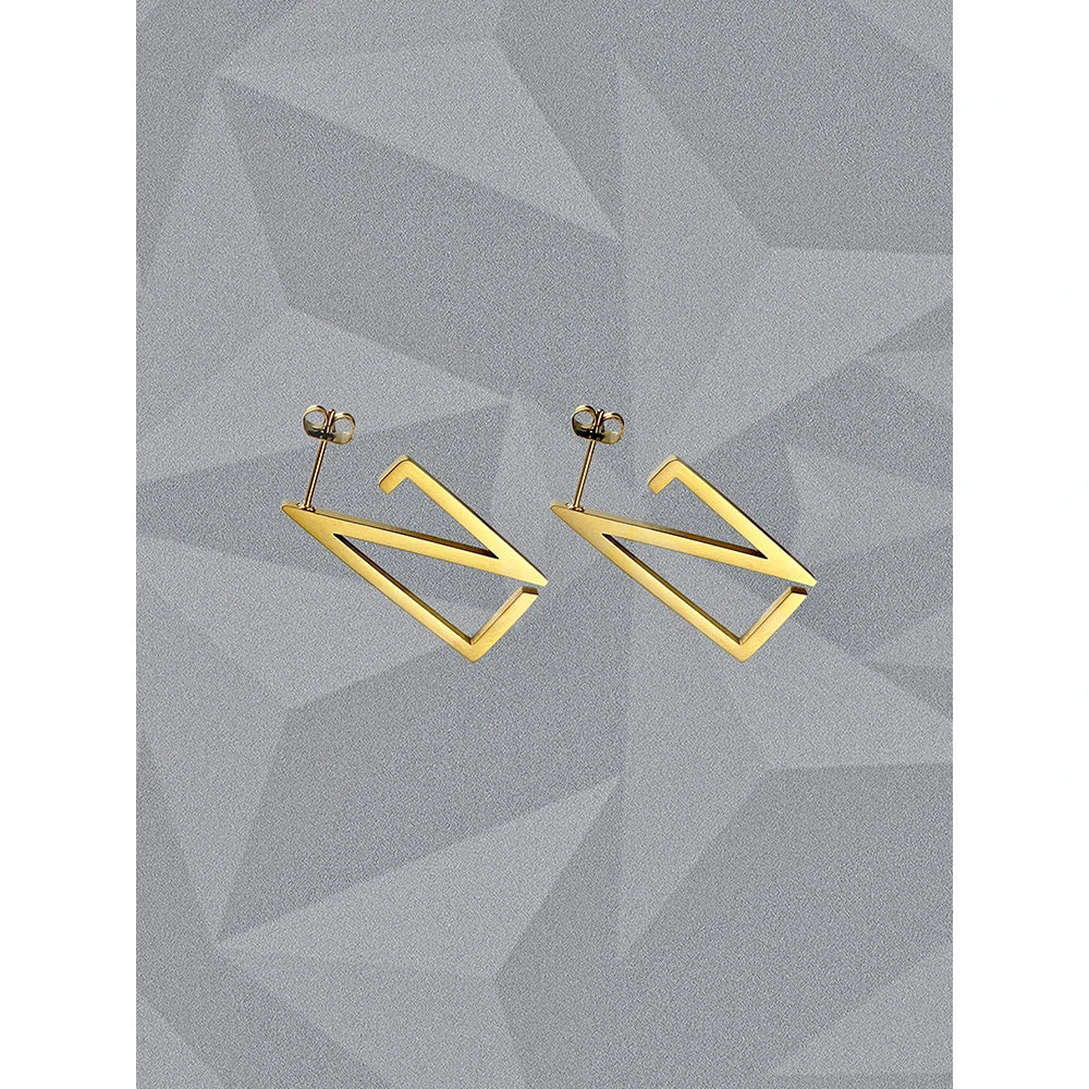 Earrings For Women Stainless Steel Fashion Jewelry Gold Color Stud Earings Pendientes Christmas