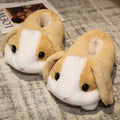 Sad Hamster Plush Slippers Home Soft Warm Furry Slides Women Cozy Indoor Floor Shoes