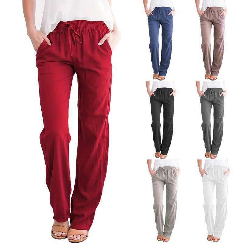 Casual Loose Wide Leg Long Pants for Women