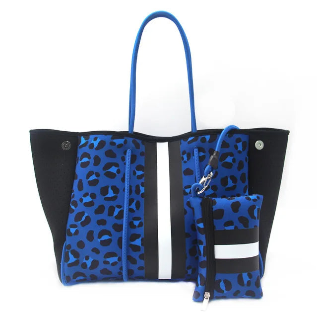 Tote Neoprene Beach Bag New Women Waterproof Handbag Luxury Summer Large-capacity Shoulder Bag Ladies Bag Multipurpose Bag