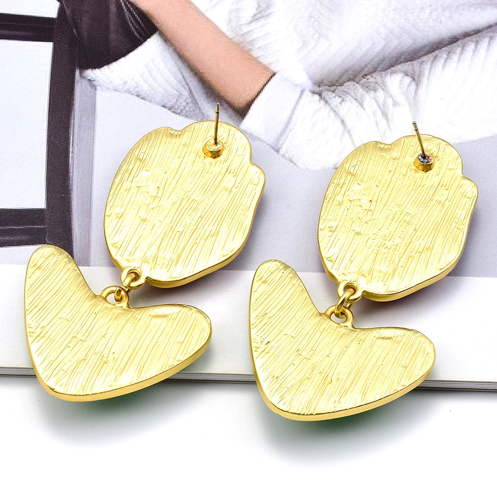 New Lovely Fashion Resin Drop Earrings For Women Girls Cute Flower Plant Earrings Wholesale Jewelry Gifts