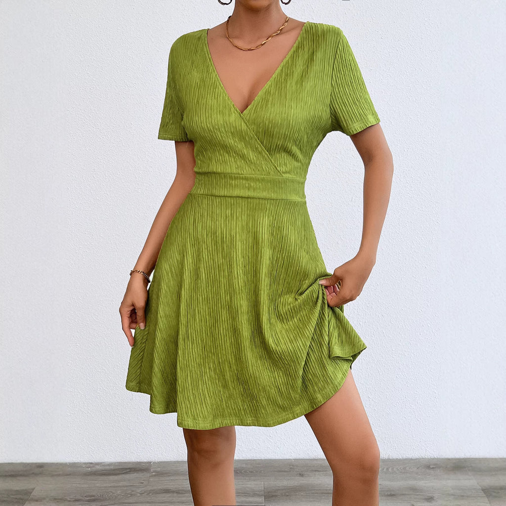 Elegant A-Line Dress for Women Dress with Sleeveless Design and Floral Pattern