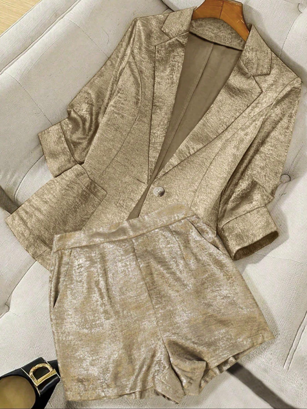 Women's Blazer High-End Design Short Suit Set