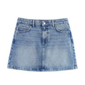 Make vintage denim bag hip skirt mini skirt for women