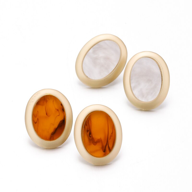 AENSOA Vintage Big Stud Earrings For Women boucle d'oreille Jewelry Classic Wholesale Retro Fashion Earring Jewelry brincos