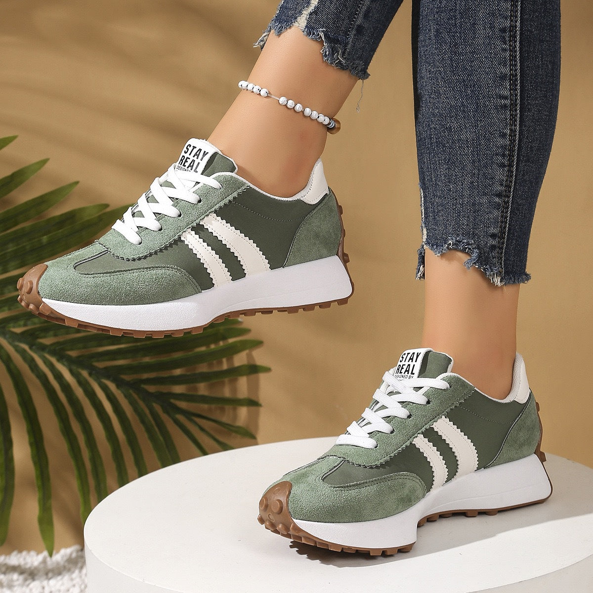 Slim Waist Dad Shoes Women Chunky Sole Casual Student Sneakers Athletic Shoes for Women