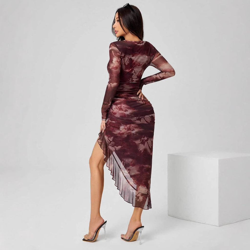 Irregular Hem Party Dress