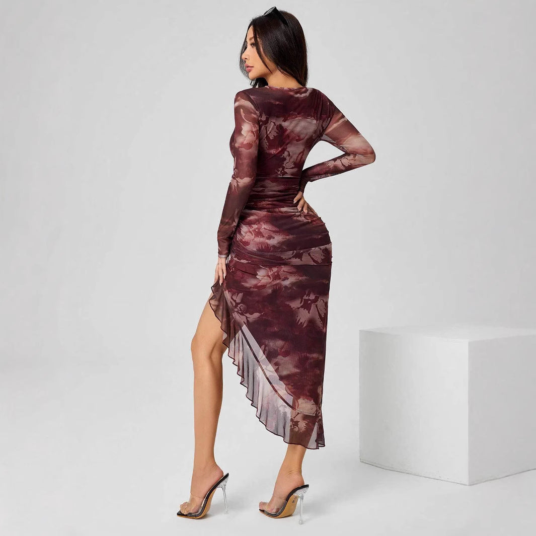 Irregular Hem Party Dress