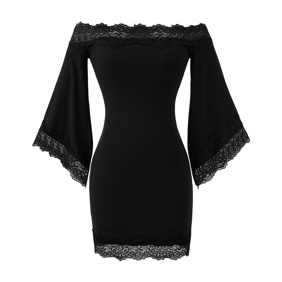 Sexy lace one shoulder dress for women