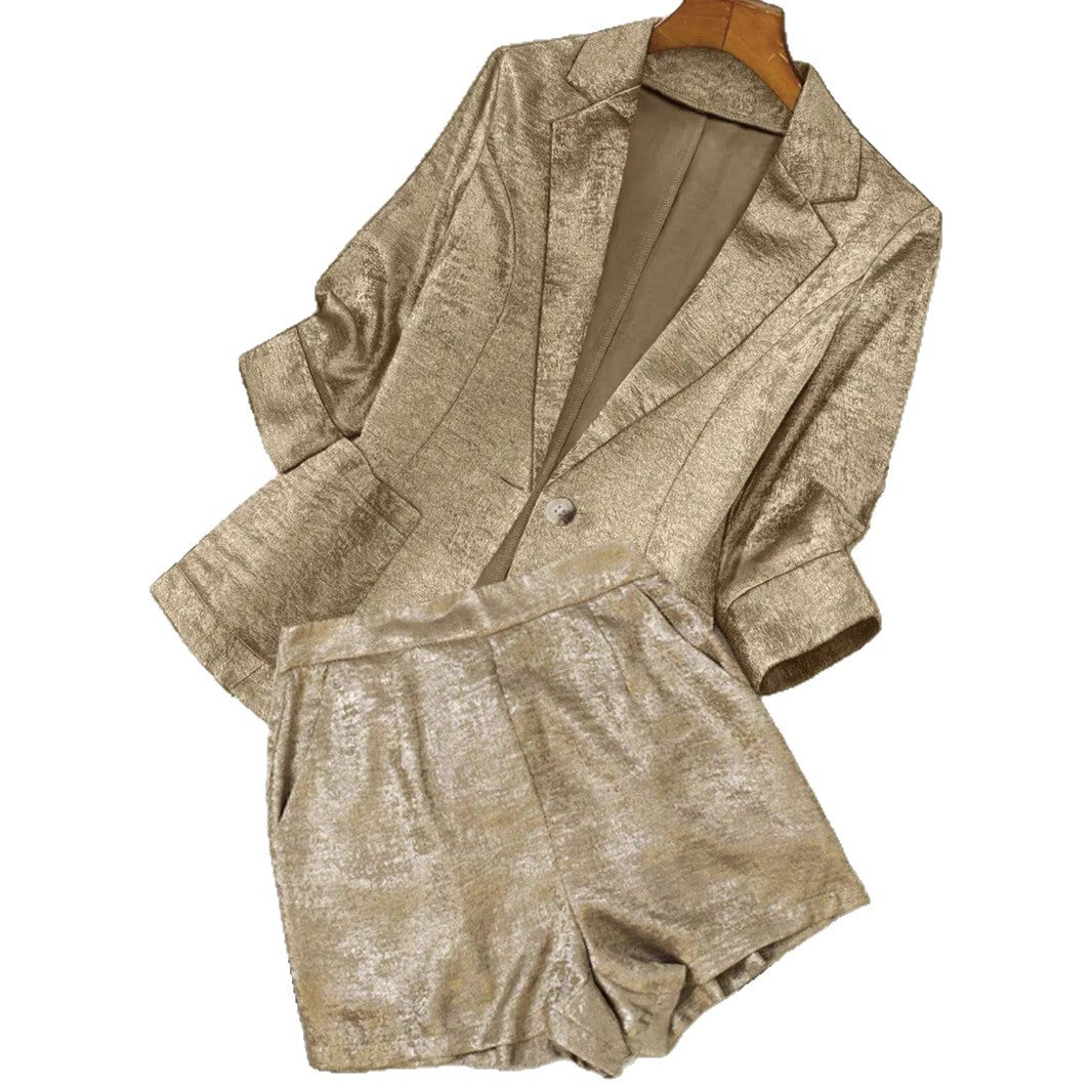 Women's Blazer High-End Design Short Suit Set