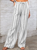 Casual Loose Striped Printed Pants for Women