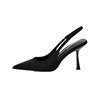 Women Pump Black Red Green Heels Slingback Office Shoes
