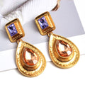 Fashion Earrings Metal Heart Shaped Diamond Jewelry