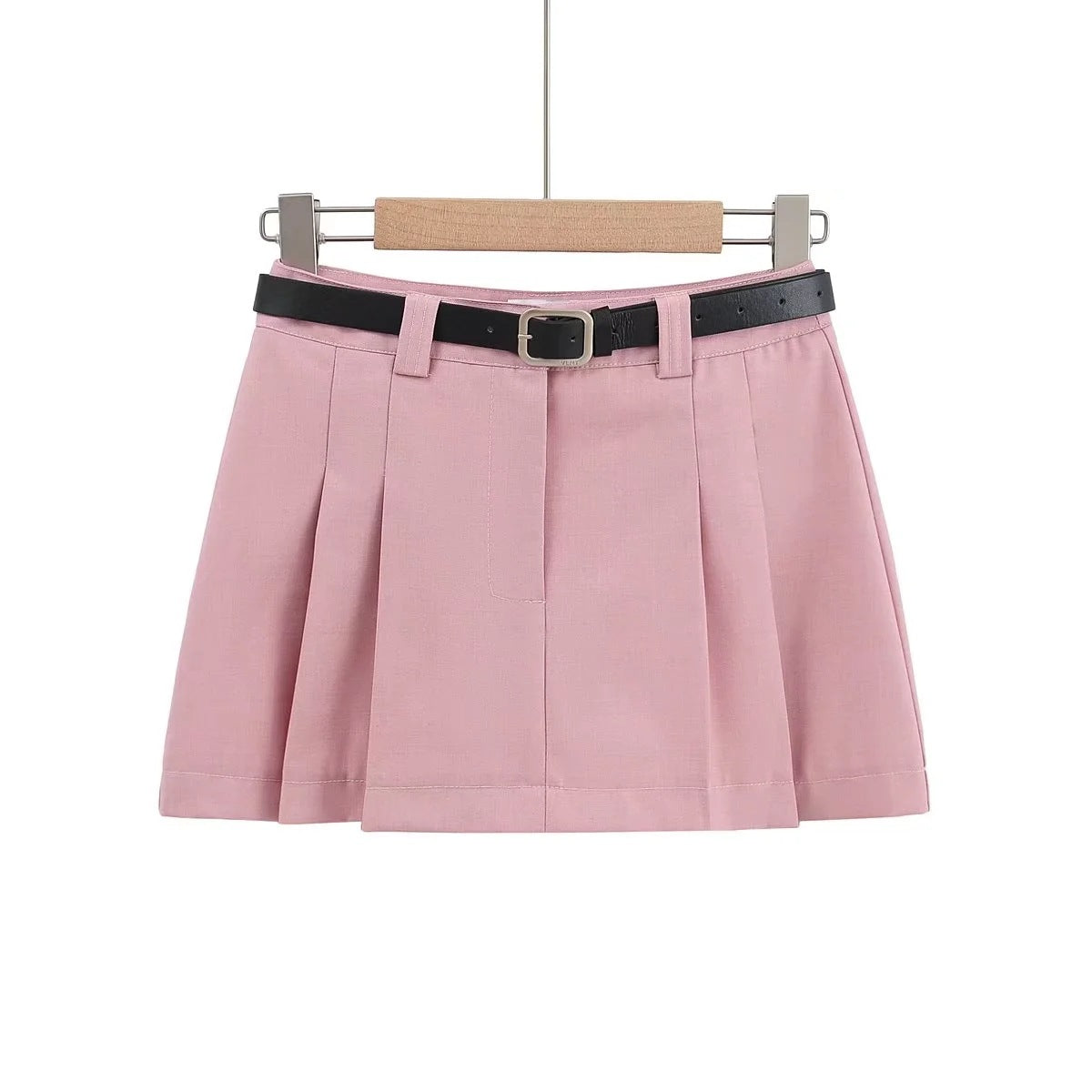 Pleated short skirt for women