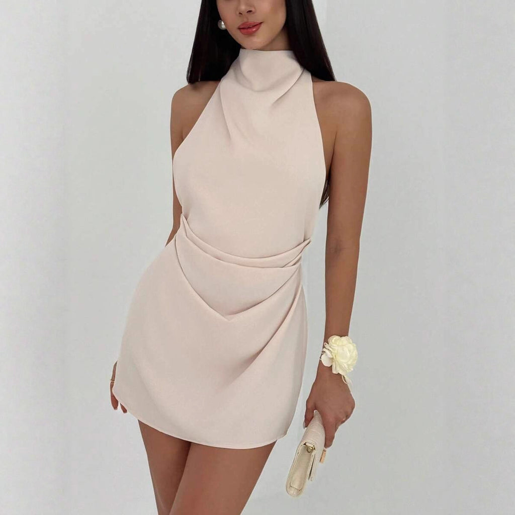 Simple Backless Party Dress for Women, Minimalist Cocktail Dress