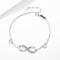 S925 Sterling Silver 8 Character Bracelet Fashion Jewelry Letter Jewelry for Women