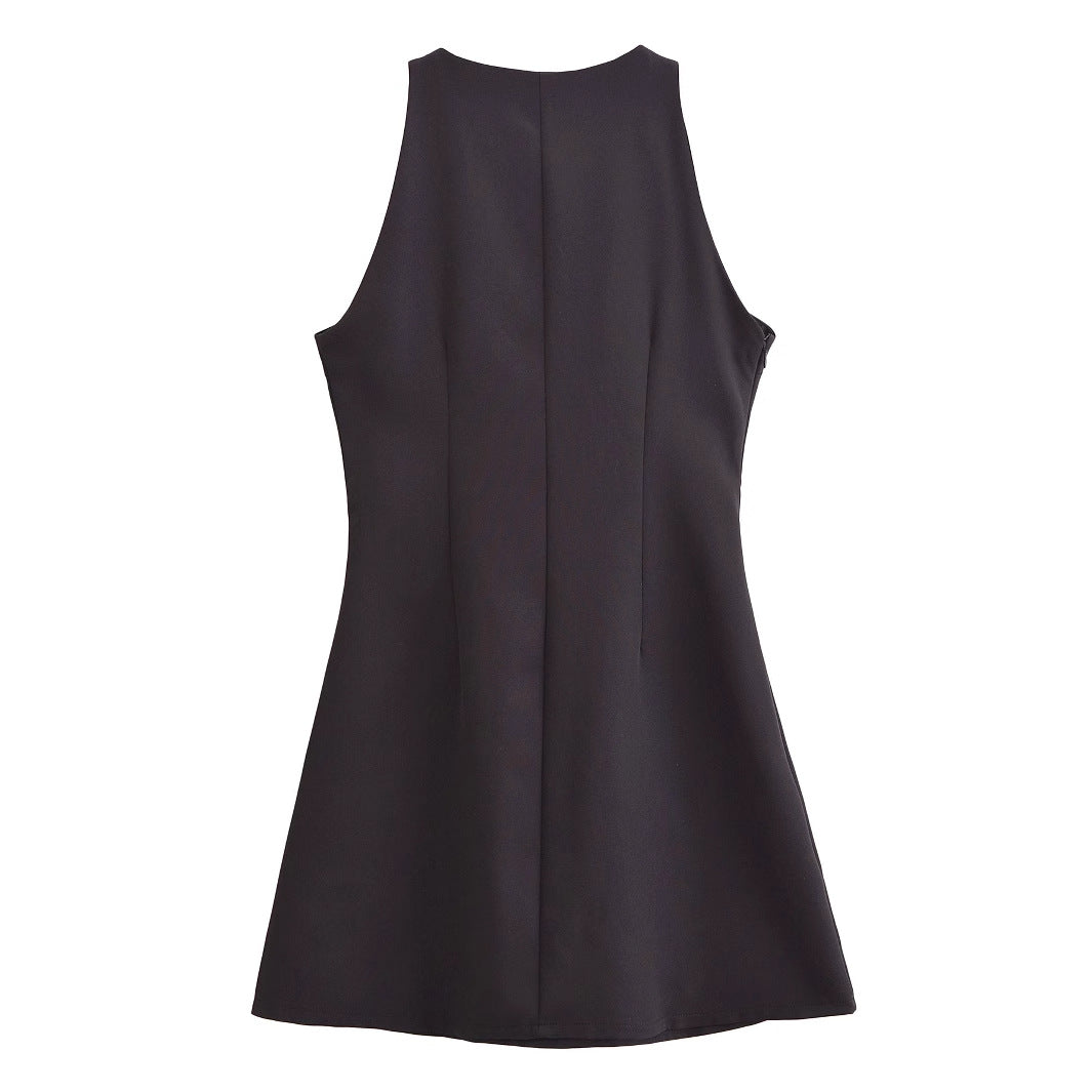 Sexy Hollow Design Short Dress for Women