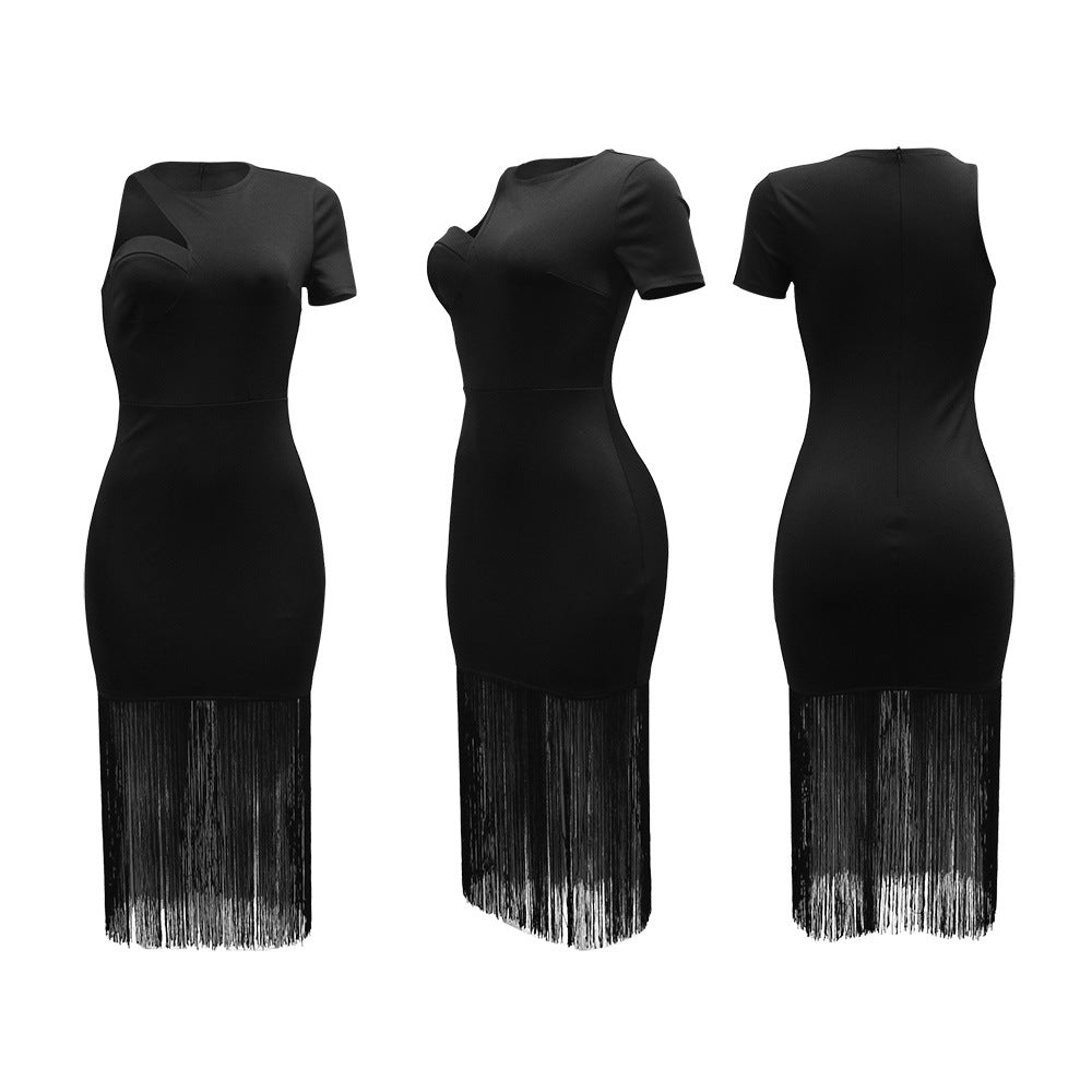 Fringed Sexy Bodycon Dress for Women